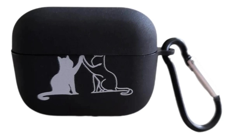 FUNDA PROTECTORA PARA AIRPODS PRO CON DISEÑO DE GATITOS - 1