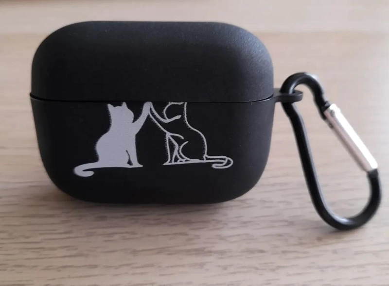 FUNDA PROTECTORA PARA AIRPODS PRO CON DISEÑO DE GATITOS - 2
