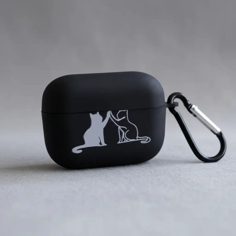 FUNDA PROTECTORA PARA AIRPODS PRO CON DISEÑO DE GATITOS - 5
