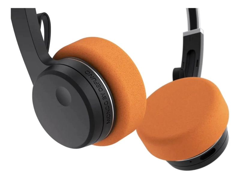 ALMOHADILLAS PARA AUDIFONO COLOR BEIGE Y NARANJA - 4