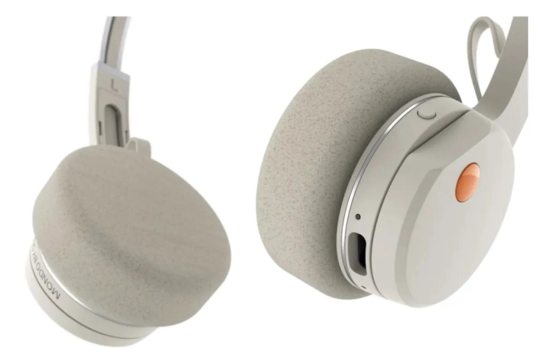 ALMOHADILLAS PARA AUDIFONO COLOR BEIGE Y NARANJA - 5