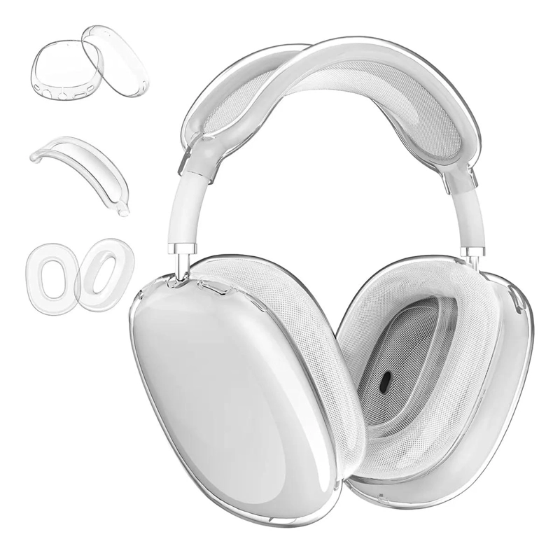 PROTECTOR TRANSPARENTE 3 EN 1 PARA AIRPODS MAX - 1