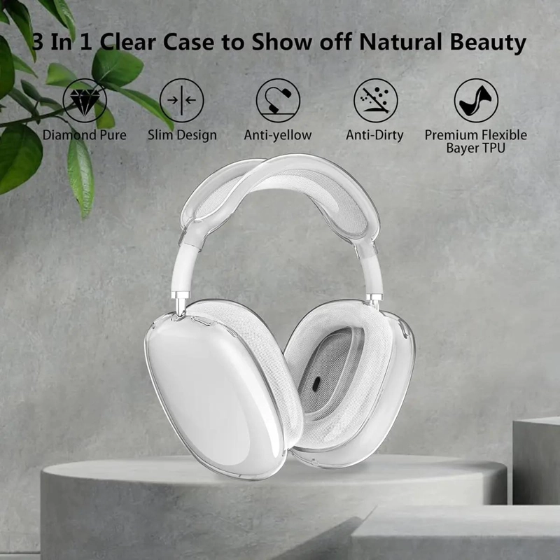 PROTECTOR TRANSPARENTE 3 EN 1 PARA AIRPODS MAX - 2
