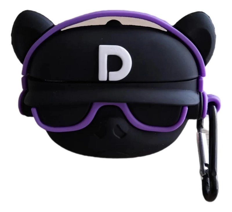 FUNDA PROTECTORA SILICONA PARA AIRPODS PRO DISEÑO PUG - 1