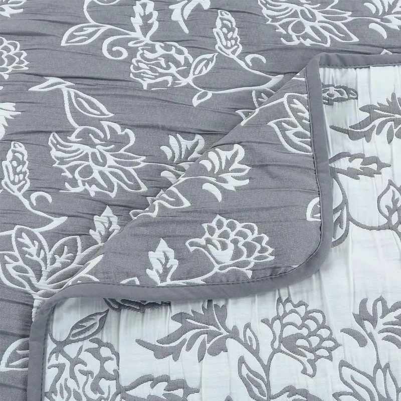 QUILT JACQUARD ANDES GRIS PARA CAMA - 1