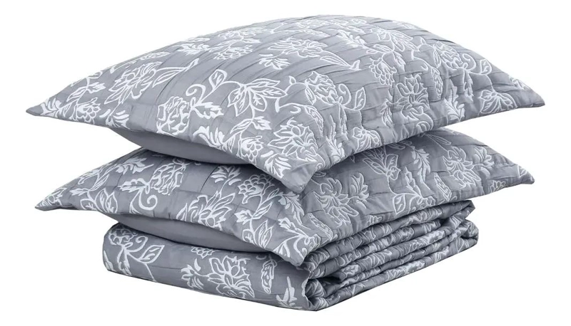 QUILT JACQUARD ANDES GRIS PARA CAMA - 3