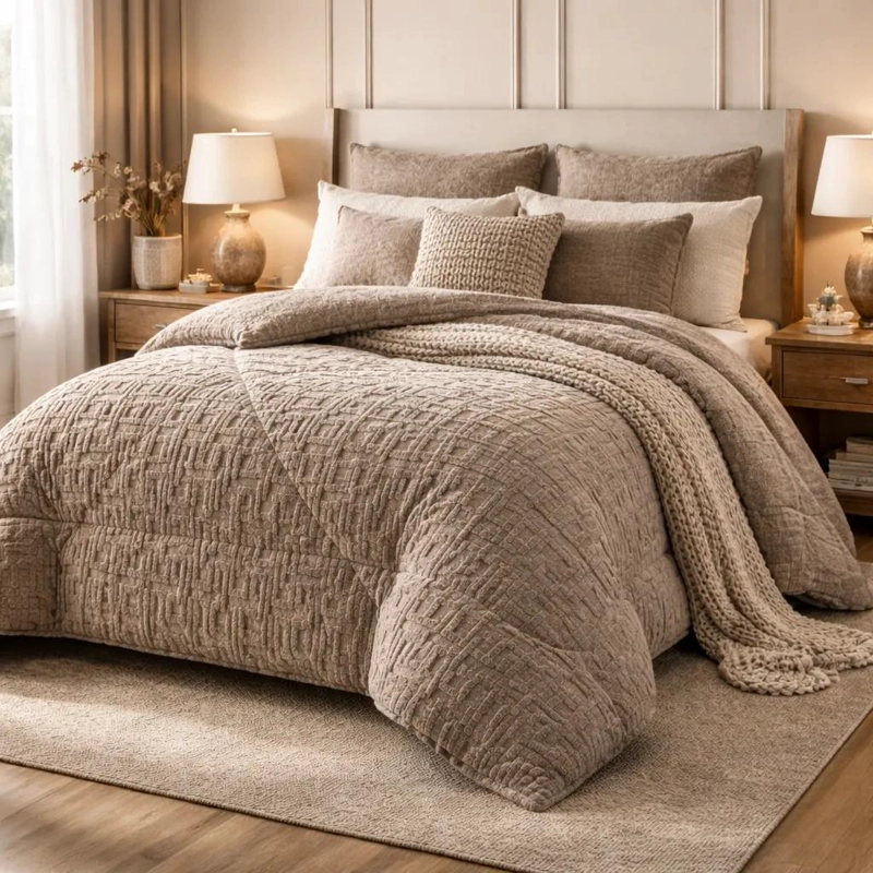 CUBRECAMA KING 2.5 PLAZAS INVIERNO CHIPORRO 250X280 CM - 1