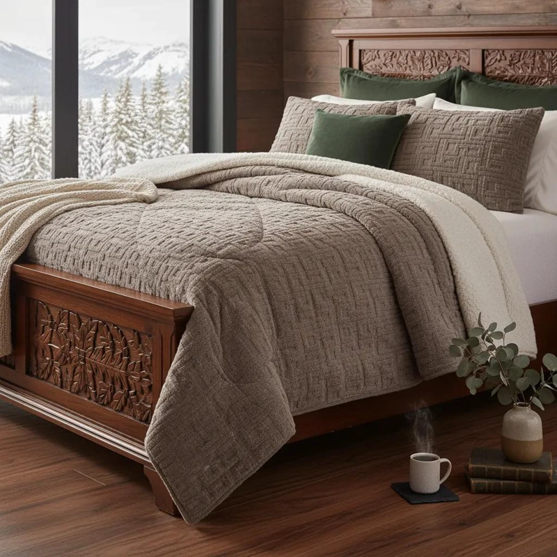 CUBRECAMA KING 2.5 PLAZAS INVIERNO CHIPORRO 250X280 CM - 5
