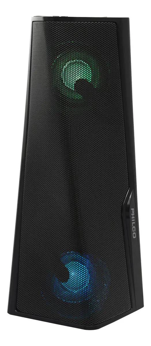 PARLANTE PORTATIL NEGRO CON LUCES RGB Y CONEXION TWS - 2