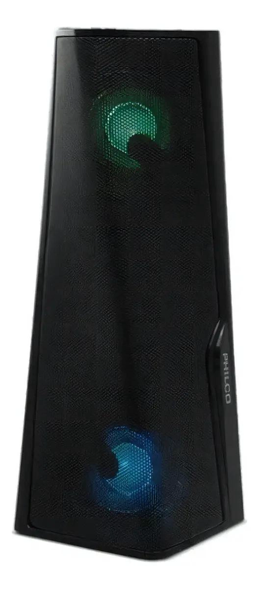 PARLANTE PORTATIL NEGRO CON LUCES RGB Y CONEXION TWS - 5