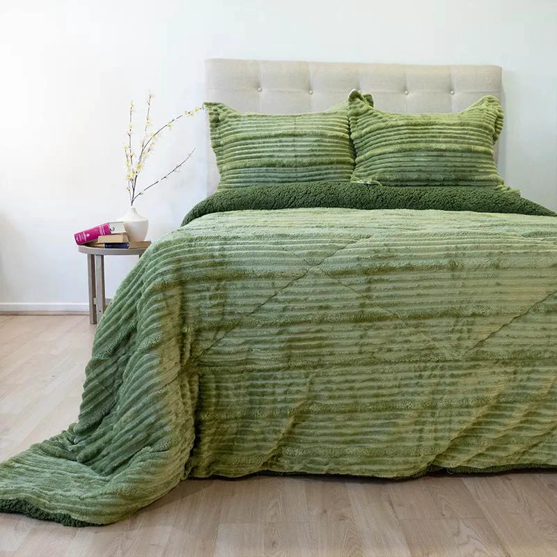CUBRECAMA SHERPA 2 PLAZAS EN POLIE STER - 1
