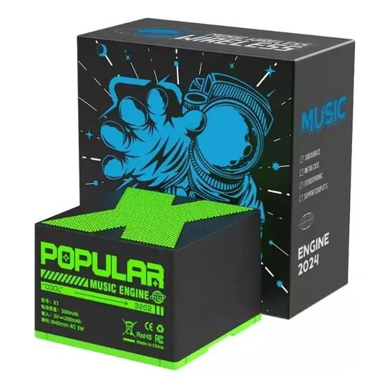 SUBWOOFER INALAMBRICO PORTATIL CON SONIDO ESTE REO Y BLUET - 1