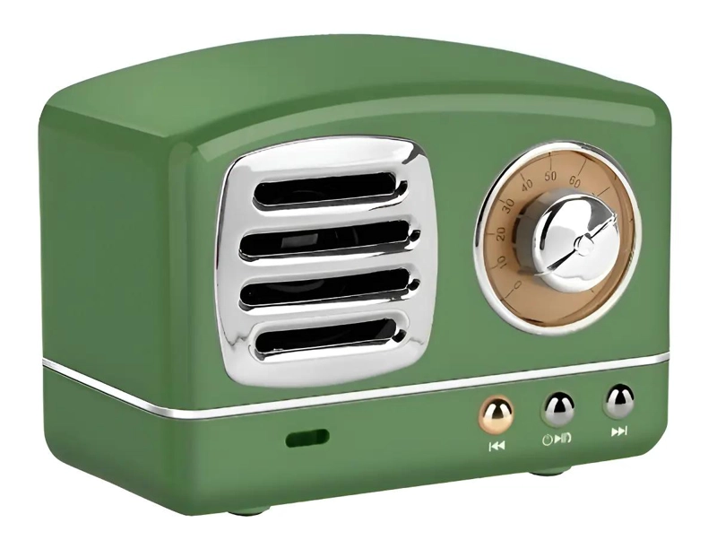 ALTAVOZ BLUETOOTH Y RADIO RETRO COLOR ROSA - 4