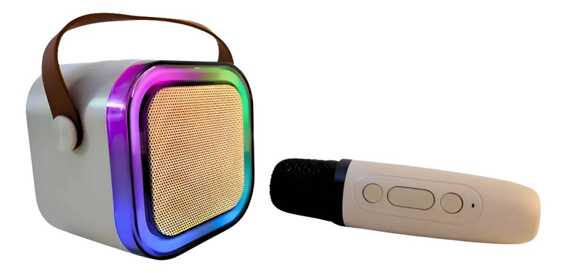 PARLANTE KARAOKE PORTATIL MINI CON MICROFONO INALAMBRICO - 4