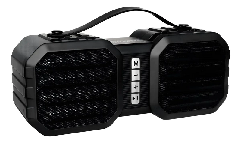 PARLANTE BLUETOOTH NEGRO CON LUCES LED - 2
