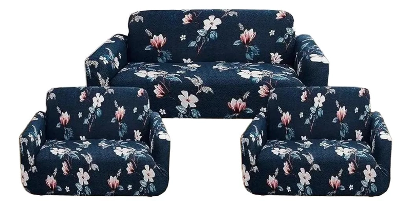 FUNDA ELASTICADA PROTECTORA PARA SOFA SET 3+1+1 - 1