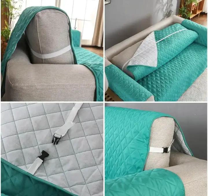SET CUBRE SOFA 3+1+1 IMPERMEABLE CON LIGAS - 3