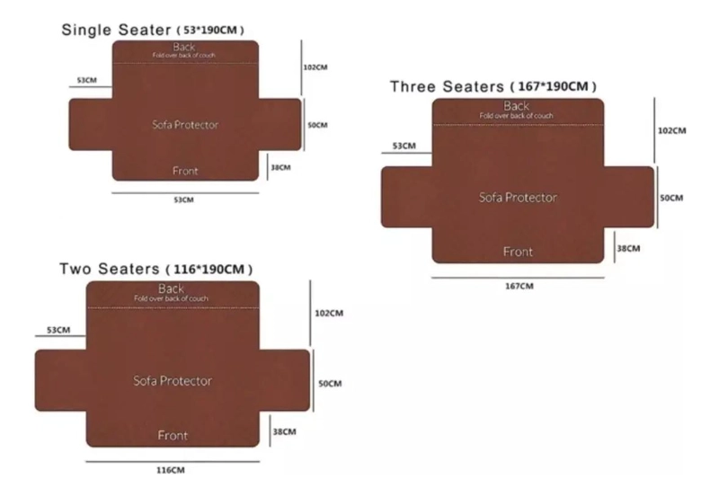 SET CUBRE SOFA 3+1+1 IMPERMEABLE CON LIGAS - 4
