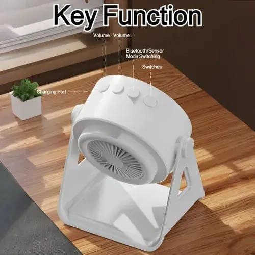 ALTAVOZ INALAMBRICO CON SOPORTE LED Y BATERIA 1200MAH - 5