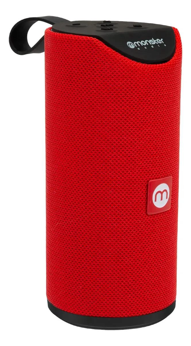 PARLANTE BLUETOOTH PORTATIL ROJO CON USB Y RADIO - 2