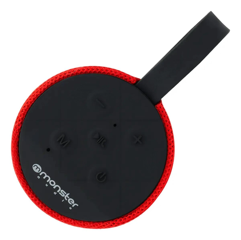 PARLANTE BLUETOOTH PORTATIL ROJO CON USB Y RADIO - 3
