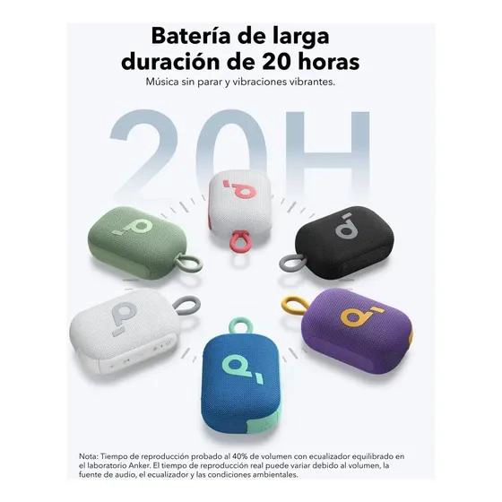 PARLANTE BLUETOOTH PORTATIL CON BATERIA DE 20 HORAS - 2