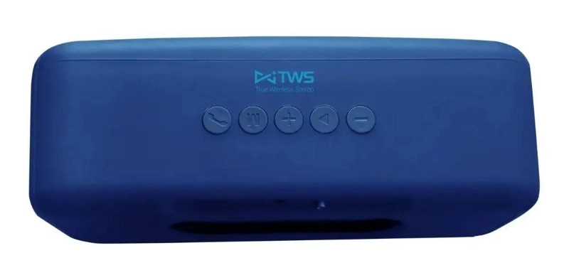 PARLANTE BLUETOOTH EXTREM-BASS TWINS AZUL - 4
