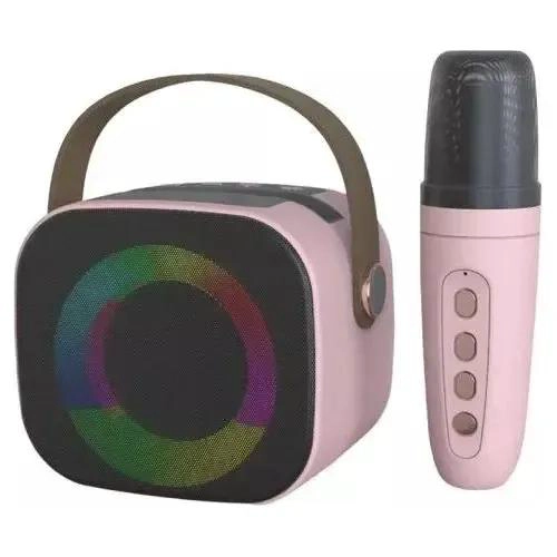 MINI ALTAVOZ KARAOKE PORTATIL BLUETOOTH CON LUCES LED - 3