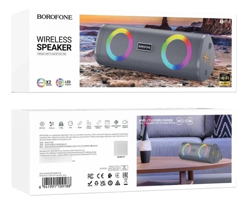 PARLANTE BLUETOOTH PORTATIL DEPORTIVO BP18 - 5
