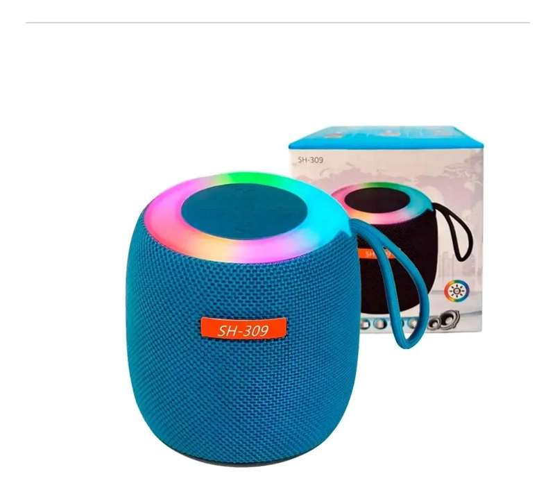 MINI PARLANTE INALAMBRICO BLUETOOTH CON LUCES LED - 2