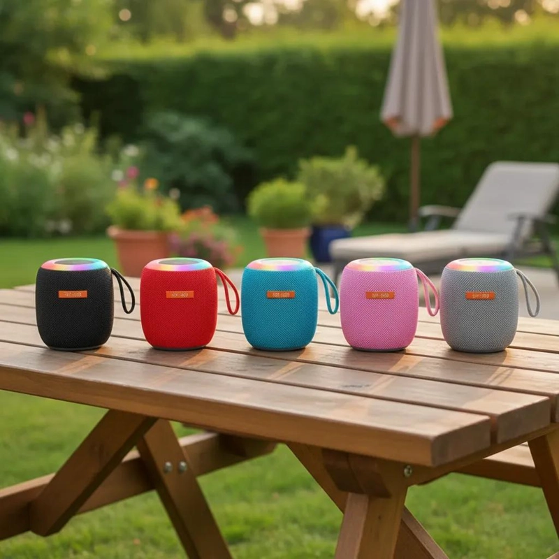 MINI PARLANTE INALAMBRICO BLUETOOTH CON LUCES LED - 4