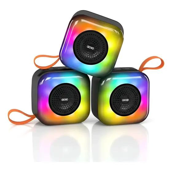 PARLANTE BLUETOOTH PORTATIL 5W CON LUCES LED RGB - 2
