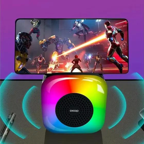 PARLANTE BLUETOOTH PORTATIL 5W CON LUCES LED RGB - 3