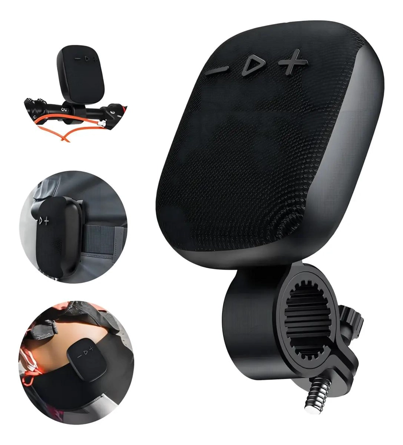 ALTAVOZ BLUETOOTH INALAMBRICO IMPERMEABLE NEGRO - 1