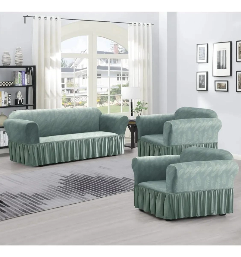 FUNDA PARA SILLON 100% ALGODON BORDADA - 2
