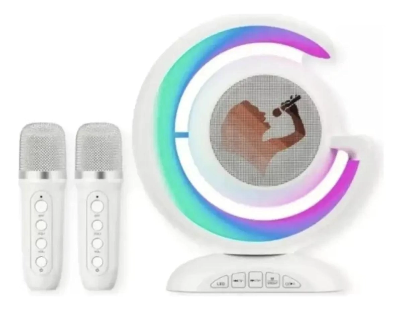 PARLANTE KARAOKE BLUETOOTH CON 2 MICROFONOS - 3