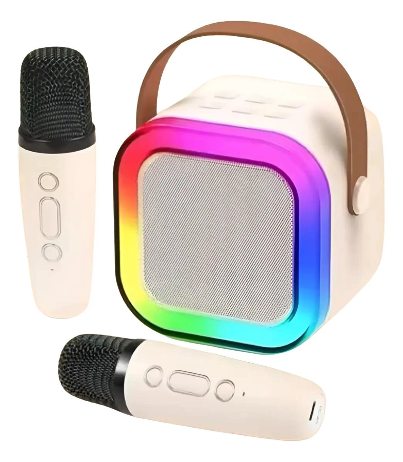 ALTAVOZ PORTATIL PARA KARAOKE CON MICROFONOS BLUETOOTH - 1
