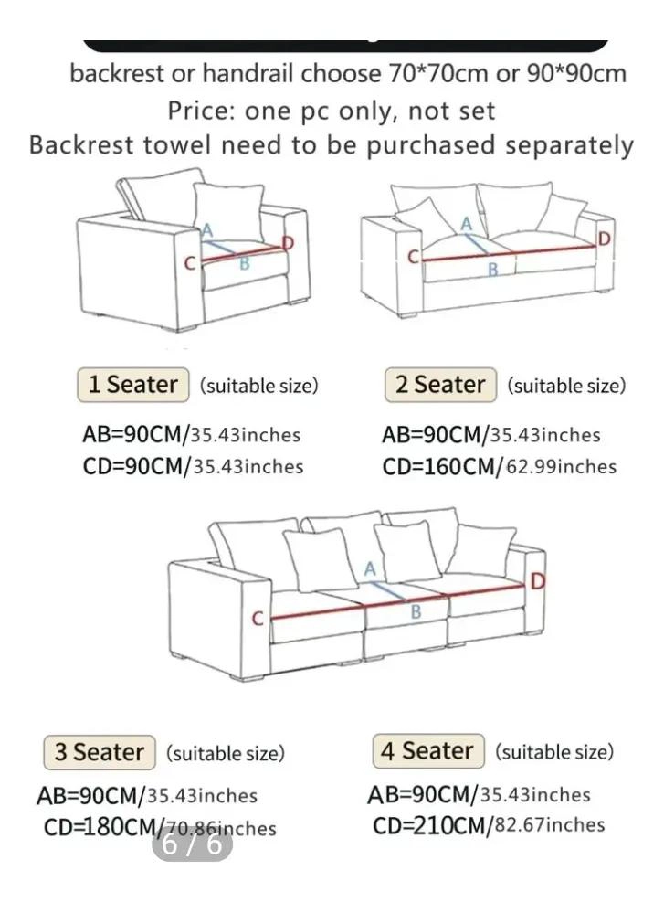 FUNDA PROTECTORA PARA SOFA DE 3 CUERPOS - 3