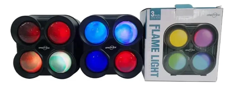 PARLANTE BLUETOOTH PORTATIL CON LUCES LED NEGRO - 3