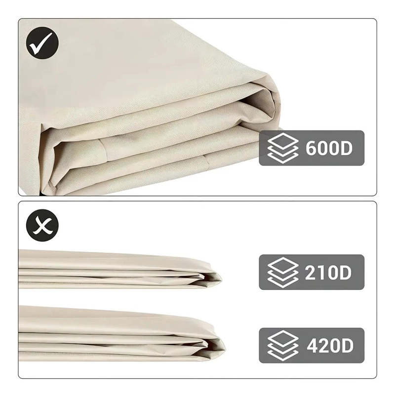 FUNDA IMPERMEABLE PARA SOFA 3 CUERPOS BEIGE OXFORD 600D - 5