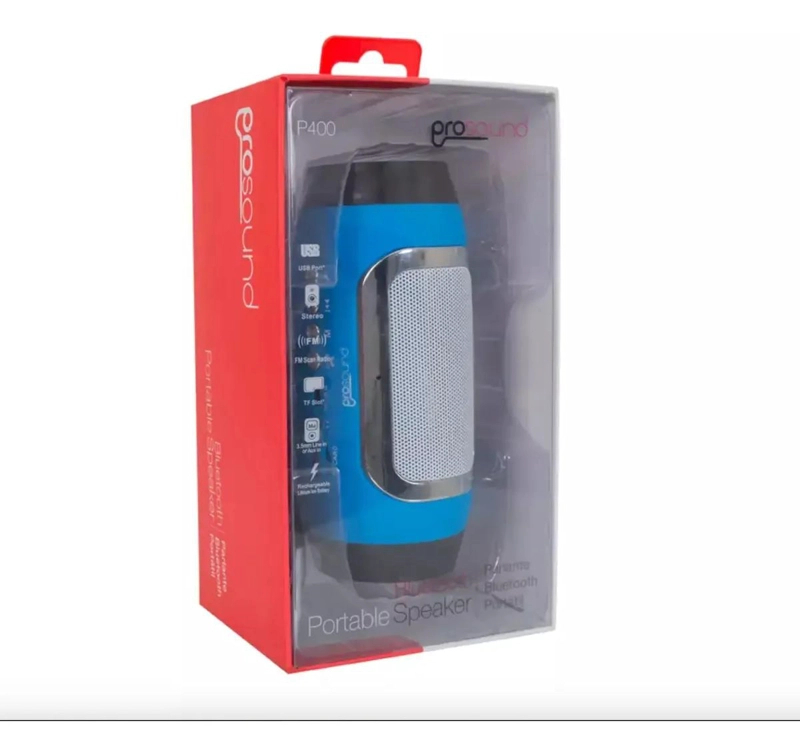 PARLANTE BLUETOOTH PORTATIL P400 CON FM Y ENTRADA 3.5MM - 2