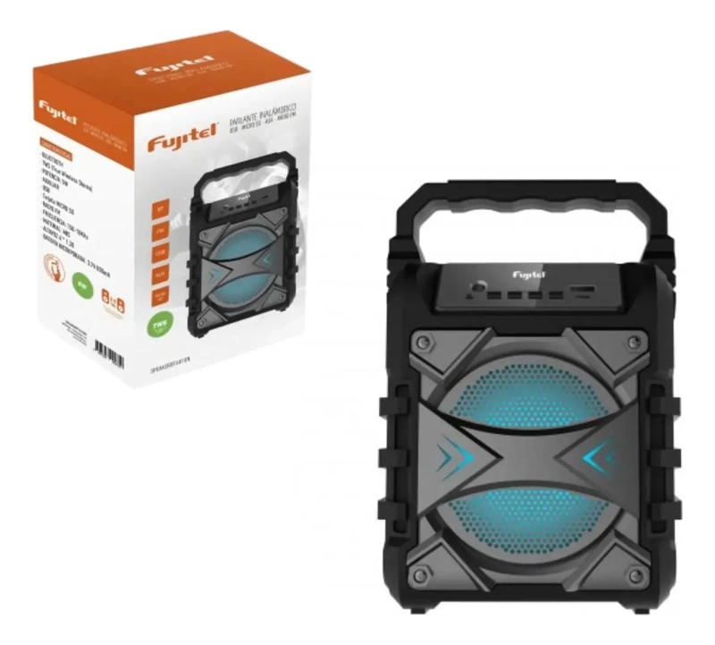 PARLANTE BLUETOOTH 5W CON FM, USB, MICROFONO Y LUCES - 2