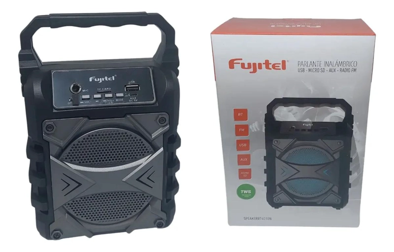 PARLANTE BLUETOOTH 5W CON FM, USB, MICROFONO Y LUCES - 4