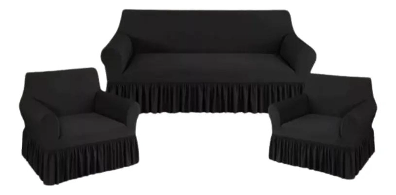 SET 3 FUNDAS PARA SILLONES 3+1+1 DISEÑO TURCO - 1