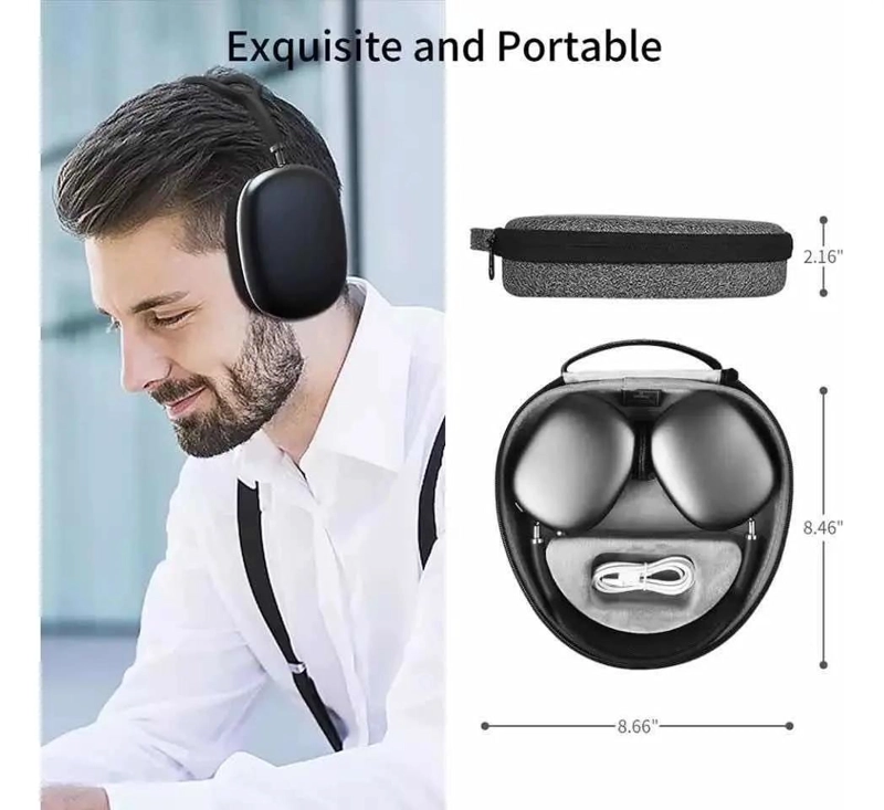 ESTUCHE RIGIDO PROTECTOR PARA AUDIFONOS OVER EAR - 2