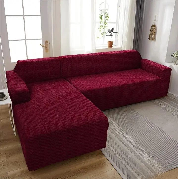 FUNDA PARA SOFA 3 CUERPOS TEXTURA TIPO L 230X180 CM - 4