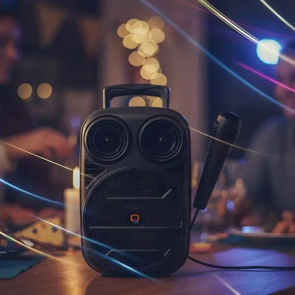 PARLANTE BLUETOOTH 6.5' CON MICROFONO KARAOKE - 5