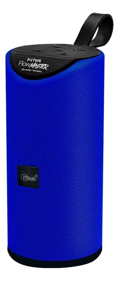 PARLANTE BLUETOOTH USB FM AZUL FLOW MASTER - 1