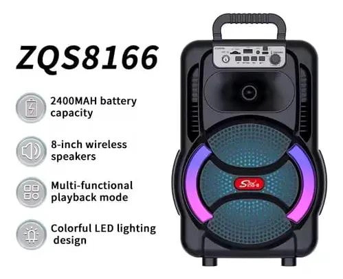 PARLANTE KARAOKE BLUETOOTH 8' CON MICROFONO Y BATERIA 300 - 3