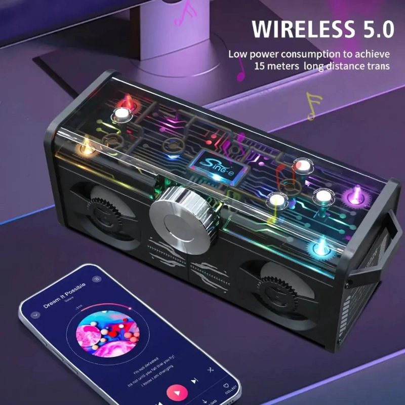 PARLANTE BLUETOOTH PORTATIL CON RADIO FM - 5